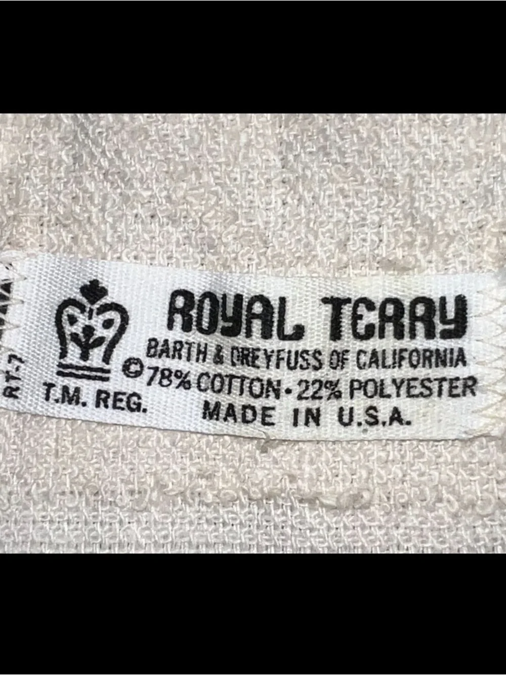 🔴Vintage Royal Terry Festive Red Green Patchwork Holiday Hand Towel Christmas